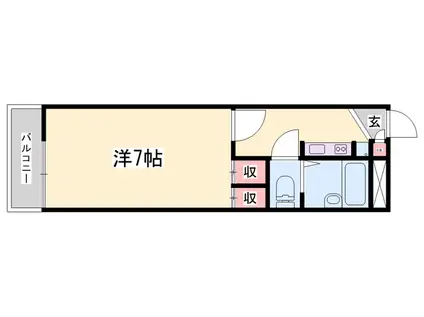 アーバンフラッツK(1K/5階)の間取り写真