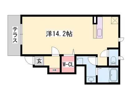 ドルチェ・ラッフィナート(1K/1階)の間取り写真