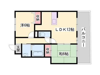 ファミールセイリュウ(2LDK/1階)の間取り写真