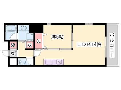 ELNIDO-FUKUZAWA(1LDK/7階)の間取り写真