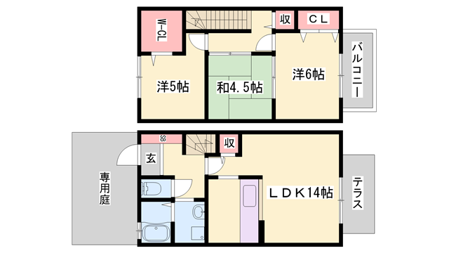 ボア ソルテ(3LDK/2階)の間取り写真