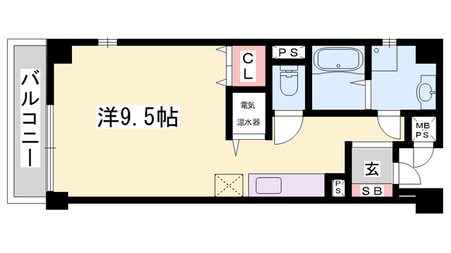 サクシード姫路駅南(ワンルーム/5階)の間取り写真