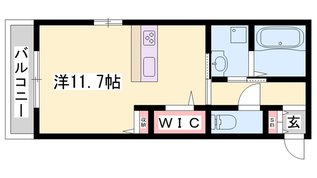 D-PLACE神田町(ワンルーム/3階)の間取り写真