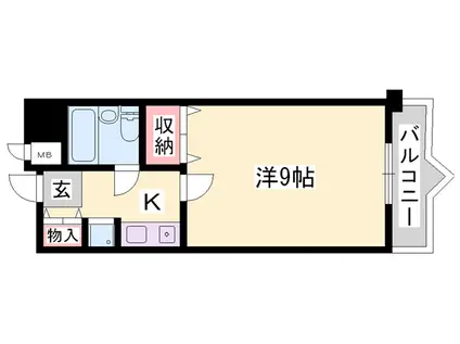 サニーガーデン(1K/1階)の間取り写真