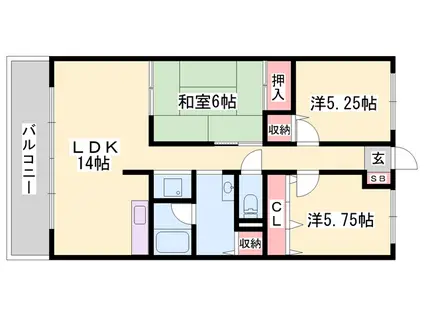 シルトクレーテ青山(3LDK/6階)の間取り写真