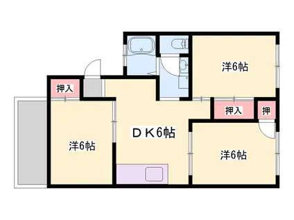NKコーポ(3DK/1階)の間取り写真