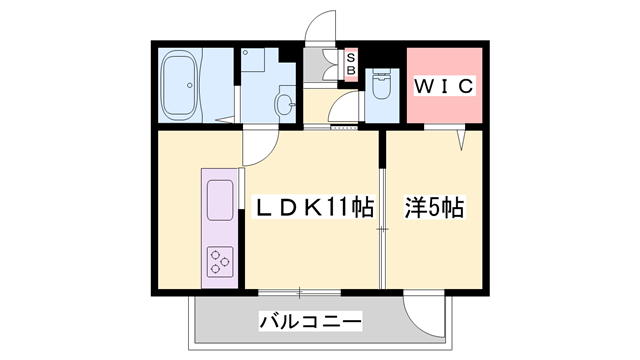 SMILE HEART Ⅱ(1LDK/2階)の間取り写真