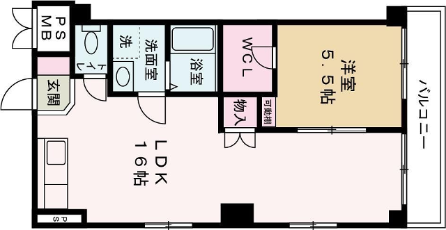 PERFECTLIFE姫路(1LDK/3階)の間取り写真