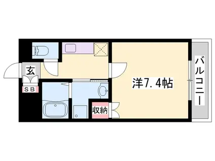 下野田マンションISSEI(1K/2階)の間取り写真