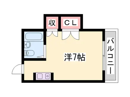 錦アトリオ(ワンルーム/3階)の間取り写真