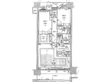 エスリード姫路(2LDK/13階)の間取り写真