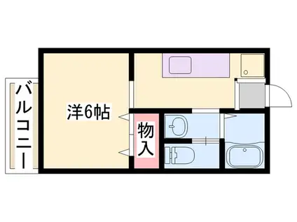 Mメゾン(1K/2階)の間取り写真