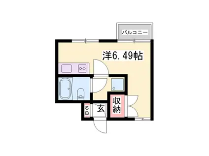 プレアール姫路龍野町(ワンルーム/3階)の間取り写真