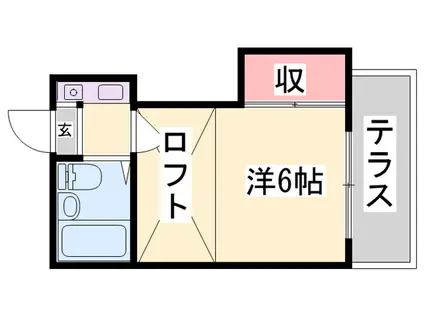 スマイル神和(1K/2階)の間取り写真