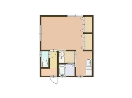 山陽本線 英賀保駅 徒歩10分 1階建 築46年(ワンルーム)の間取り写真