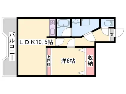 藤和東加古川ハイタウン(1LDK/12階)の間取り写真