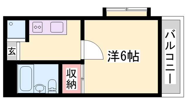LS NEST(1K/3階)の間取り写真