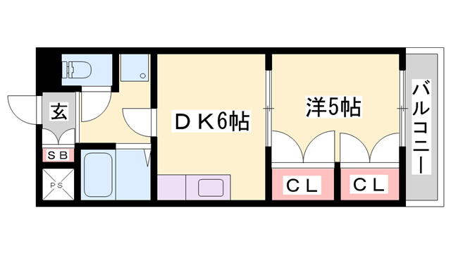 セリエ八代(1DK/3階)の間取り写真