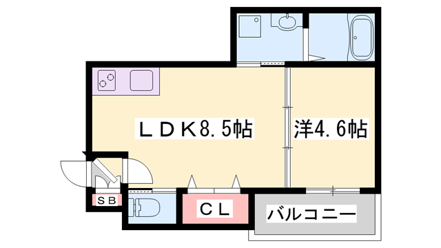 ARUO29(1LDK/3階)の間取り写真
