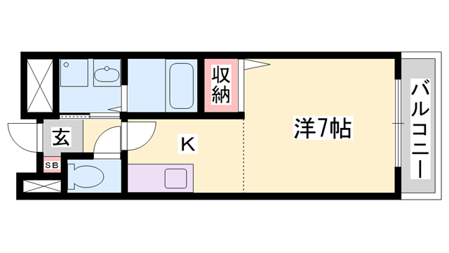 ブリーズ(1K/1階)の間取り写真