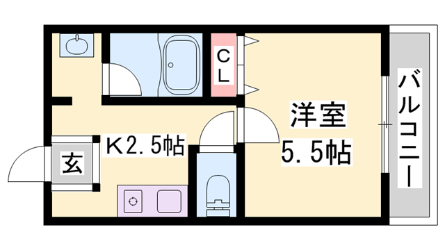 藤井ビル(1K/3階)の間取り写真