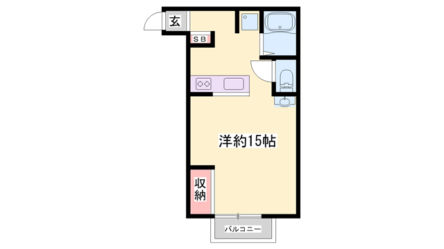 エトランスYOSHIKA(1K/2階)の間取り写真