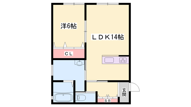 KENTO SUEHIRO(1LDK/1階)の間取り写真