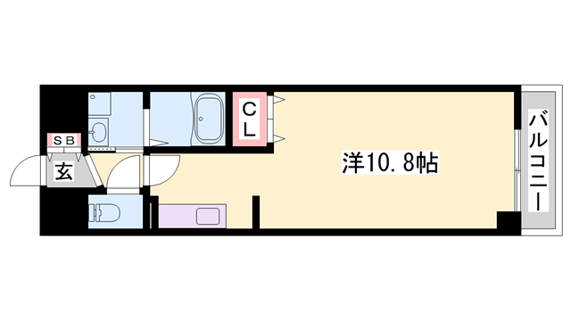 いちご館(1K/1階)の間取り写真