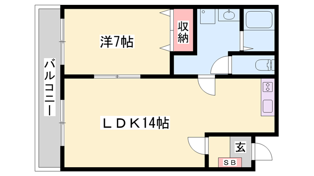 シティーライフ北条(1LDK/2階)の間取り写真