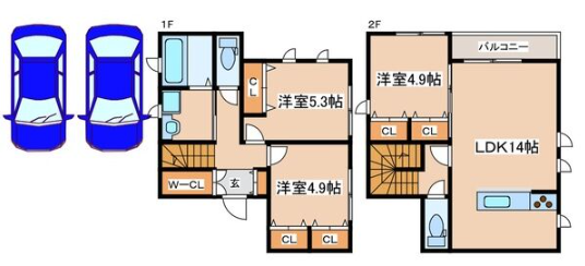 山陽本線 東姫路駅 徒歩28分 2階建 築1年(3LDK)の間取り写真
