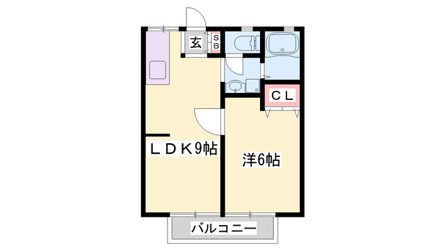 みうらハイツ(1LDK/1階)の間取り写真