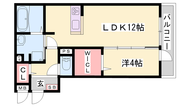 ST.ISLAND 1(1LDK/2階)の間取り写真