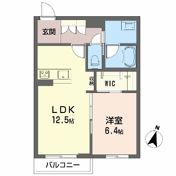 グランメゾン小野(1LDK/1階)の間取り写真