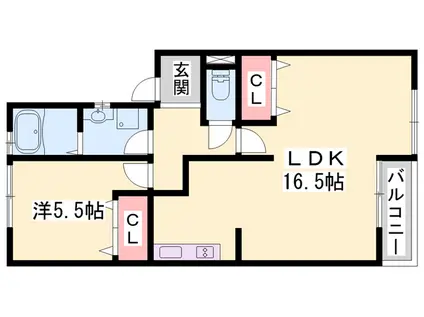 パストラル蒲田 A棟(1LDK/1階)の間取り写真