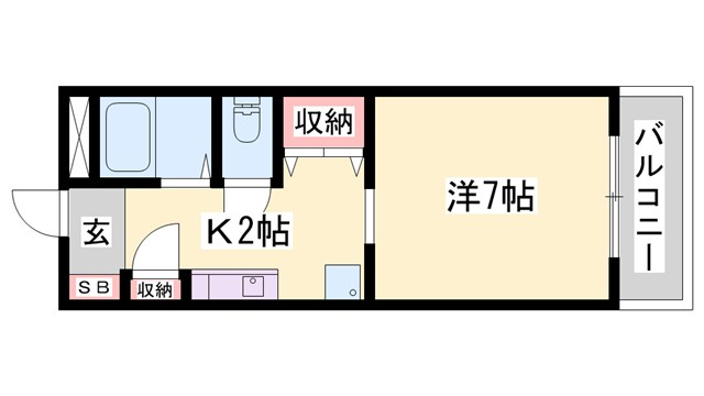 コーポエムエヌ(1K/3階)の間取り写真