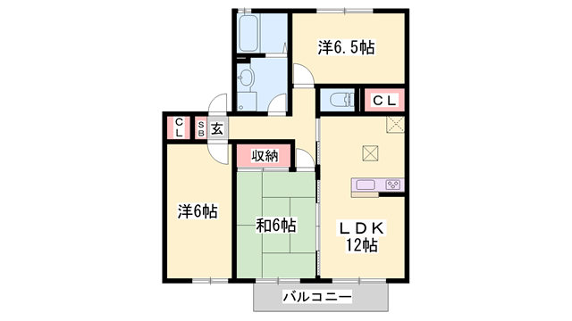 ハートランドⅠ(3LDK/2階)の間取り写真