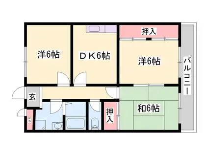 MT・メゾン(3DK/3階)の間取り写真