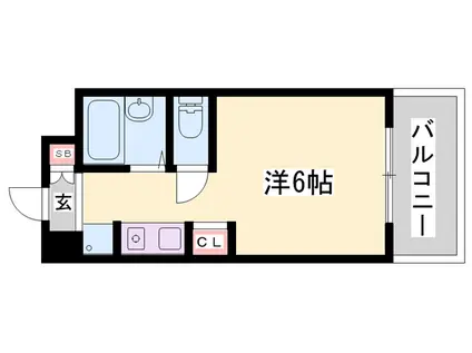 ウイングス北平野(ワンルーム/5階)の間取り写真