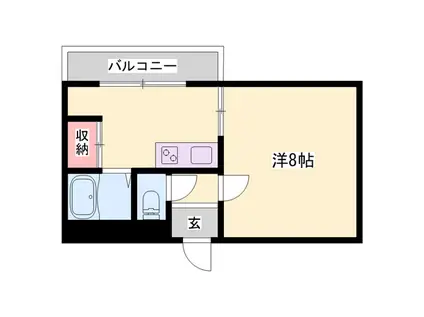 リバーパレス浜田(1K/5階)の間取り写真