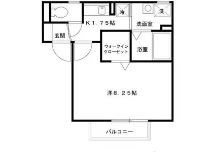 南海電鉄南海本線 北助松駅 徒歩3分 2階建 築25年(1K/2階)の間取り写真