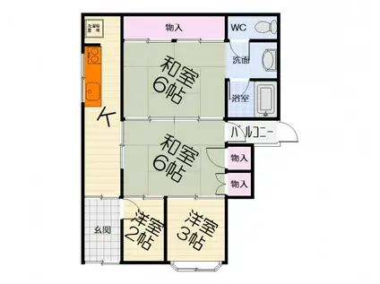 阪堺電気軌道阪堺線 石津駅(大阪) 徒歩4分 1階建 築70年(4K)の間取り写真