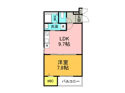 南海電鉄泉北線 深井駅 徒歩10分 3階建 新築(1LDK/2階)の間取り写真