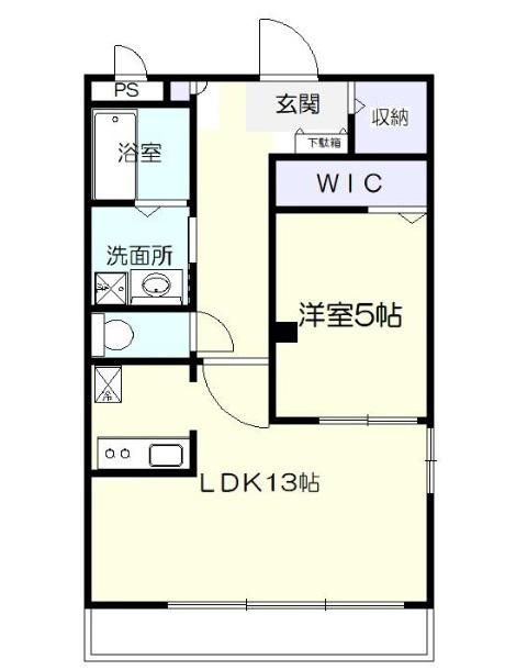 神戸市西神山手線 伊川谷駅 バス乗車時間:10分 伊川谷インター前バス停で下車 徒歩2分 3階建 築16年(1LDK/2階)の間取り写真