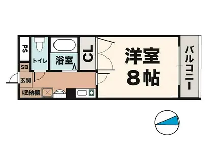 アステヒル神戸(1K/1階)の間取り写真