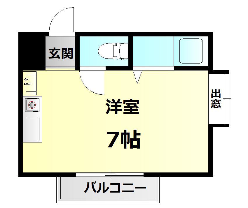 神戸市西神山手線 伊川谷駅 徒歩28分 4階建 築35年(ワンルーム/2階)の間取り写真