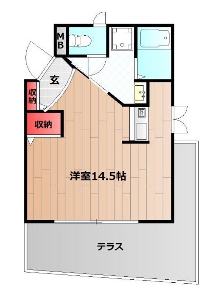 山陽電気鉄道本線 林崎松江海岸駅 徒歩17分 2階建 築25年(ワンルーム/1階)の間取り写真