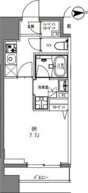 LA DOUCEUR秋葉原(1K/3階)の間取り写真