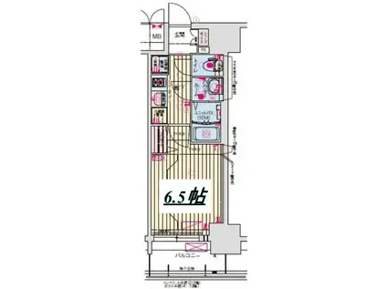 プレサンスTHE新栄(1K/7階)の間取り写真