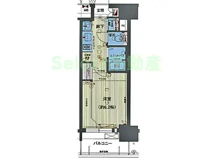 プレサンス名古屋STATIONビジュ(1K/4階)の間取り写真