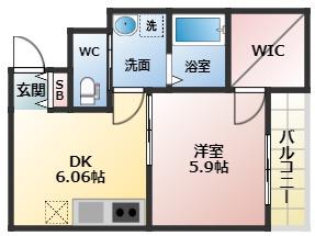 FSTYLE上田2号館(1DK/2階)の間取り写真